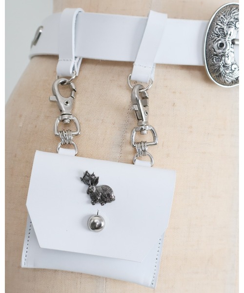 rurumu:（ルルムウ）の「rurumu:/ルルムウ/leather mini pouch belt（ベルト・レディース・ブラック/ホワイト/ブラウン・FREE）」の13枚目の写真