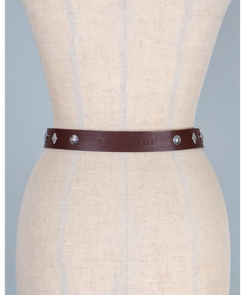 rurumu:（ルルムウ）の「rurumu:/ルルムウ/leather mini pouch belt（ベルト・レディース・ブラック/ホワイト/ブラウン・FREE）」の21枚目の写真