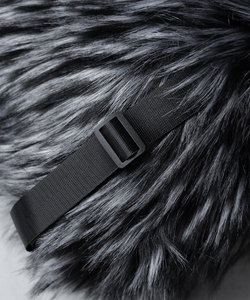 【 ３color 】グラデーションシャギーファーバックパック ／ Gradation shaggy fur backpack（バックパック/リュック）｜me+em select（ミームセレクト）