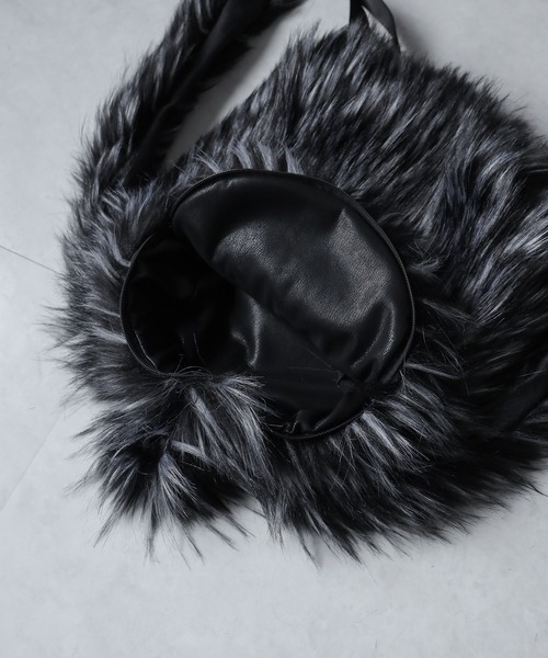 【 ３color 】グラデーションシャギーファーバックパック ／ Gradation shaggy fur backpack（バックパック/リュック）｜me+em select（ミームセレクト）