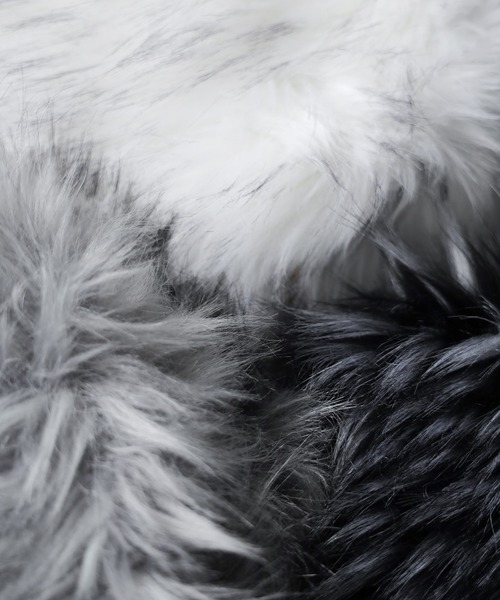 【 ３color 】グラデーションシャギーファーバックパック ／ Gradation shaggy fur backpack（バックパック/リュック）｜me+em select（ミームセレクト）