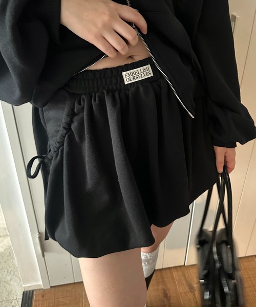 セール】【apresjour mignon SOIE】バルーンスウェットスカート