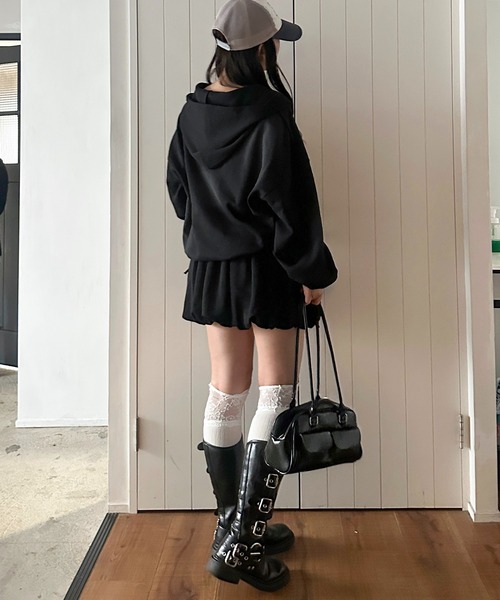 セール】【apresjour mignon SOIE】バルーンスウェットスカート セール】【apresjour mignon SOIE】バルーンスウェットスカート