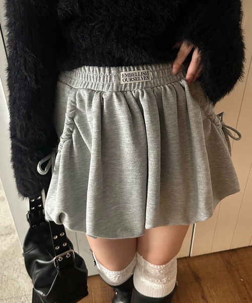 セール】【apresjour mignon SOIE】バルーンスウェットスカート