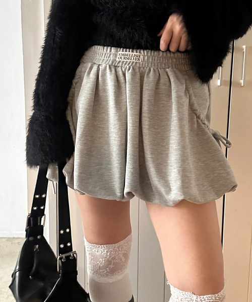 セール】【apresjour mignon SOIE】バルーンスウェットスカート セール】【apresjour mignon SOIE】バルーンスウェットスカート