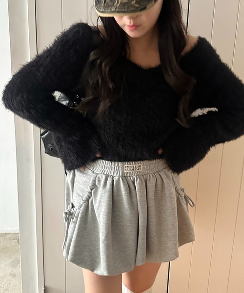 apres jour mignon（アプレジュールミニョン）の「【apresjour mignon SOIE】バルーンスウェットスカート【ZOZOTOWN限定アイテム】（スカート・レディース・ブラック/杢グレー・X-LARGE/フリー）」の19枚目の写真