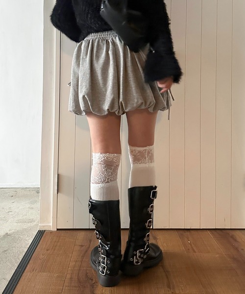 apres jour mignon（アプレジュールミニョン）の「【apresjour mignon SOIE】バルーンスウェットスカート【ZOZOTOWN限定アイテム】（スカート・レディース・ブラック/杢グレー・X-LARGE/フリー）」の12枚目の写真