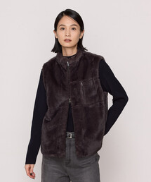 K.T KIYOKO TAKASE | フェイクファー ジレ(ベスト)