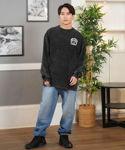 lost(ロスト)の「【ムラサキスポーツ限定】 lost/ロスト ロンTee/長袖Tシャツ バックプリント オーバーサイズ ユニセックス L25S2202(Tシャツ/カットソー・メンズ・ブラック/チャコールグレー・M/XL/L)」の6枚目の写真