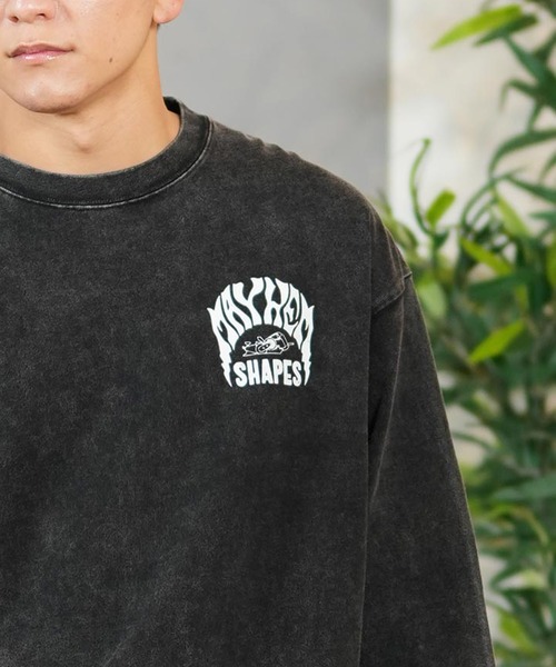 lost(ロスト)の「【ムラサキスポーツ限定】 lost/ロスト ロンTee/長袖Tシャツ バックプリント オーバーサイズ ユニセックス L25S2202(Tシャツ/カットソー・メンズ・ブラック/チャコールグレー・M/XL/L)」の9枚目の写真