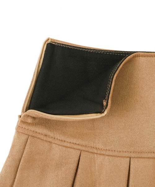 dispark（ディスパーク）の「DISPARK/フェイクスエードプリーツミニスカパン（スカート・レディース・ブラック/ベージュ・FREE）」の17枚目の写真
