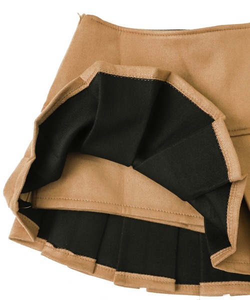 dispark（ディスパーク）の「DISPARK/フェイクスエードプリーツミニスカパン（スカート・レディース・ブラック/ベージュ・FREE）」の18枚目の写真