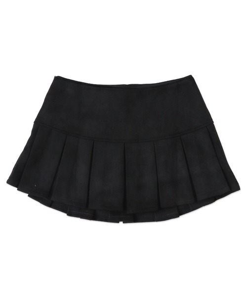 dispark（ディスパーク）の「DISPARK/フェイクスエードプリーツミニスカパン（スカート・レディース・ブラック/ベージュ・FREE）」の14枚目の写真