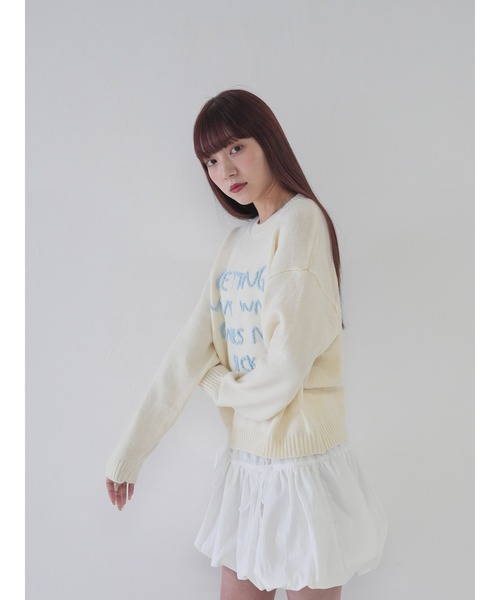Uenui(ウニュイ)の「【 cunii 】パンプキンリボンスカート(スカート・レディース・ホワイト/ブラック/ブラウン/グレー・FREE)」の16枚目の写真