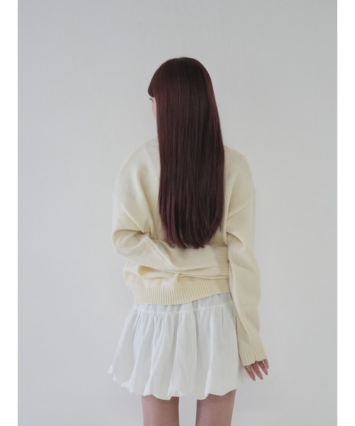 Uenui(ウニュイ)の「【 cunii 】パンプキンリボンスカート(スカート・レディース・ホワイト/ブラック/ブラウン/グレー・FREE)」の17枚目の写真