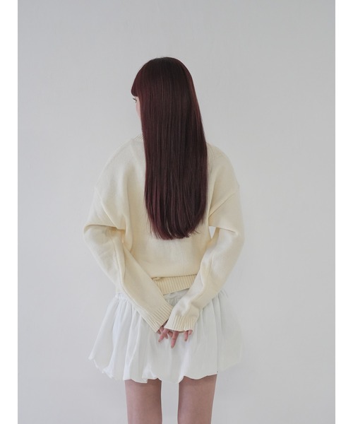 Uenui(ウニュイ)の「【 cunii 】パンプキンリボンスカート(スカート・レディース・ホワイト/ブラック/ブラウン/グレー・FREE)」の18枚目の写真