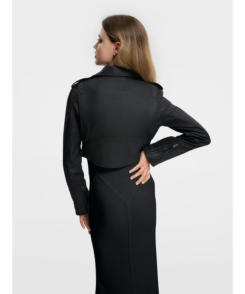 ✨新品Gap Studio デニム クロップド ライダースジャケット ベルト Gap公式オンラインストア | GapStudio デニム クロップド