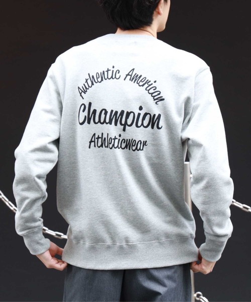 Champion(チャンピオン)の「Champion(チャンピオン)【メンズ】バックプリントクルー(スウェット・メンズ・ブラック/グレー/キナリ・M/L/XL)」の7枚目の写真