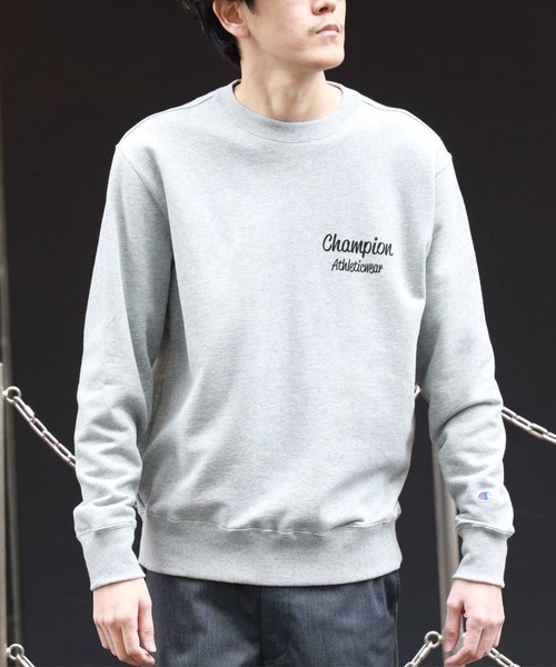 Champion】バックプリントクルー（スウェット）｜Champion
