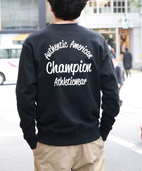 Champion(チャンピオン)の「Champion(チャンピオン)【メンズ】バックプリントクルー(スウェット・メンズ・ブラック/グレー/キナリ・M/L/XL)」の17枚目の写真