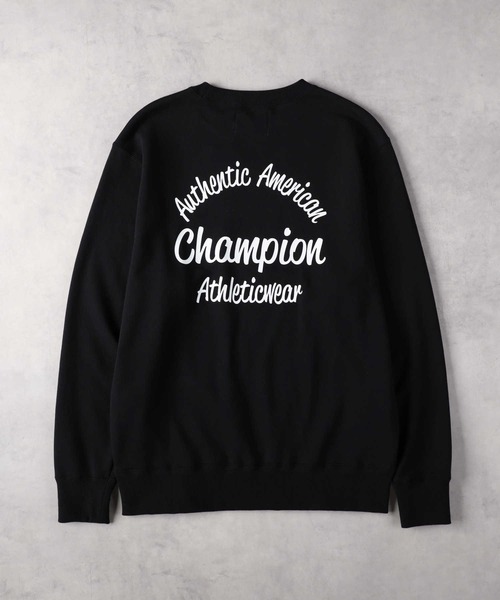 Champion】バックプリントクルー（スウェット）｜Champion
