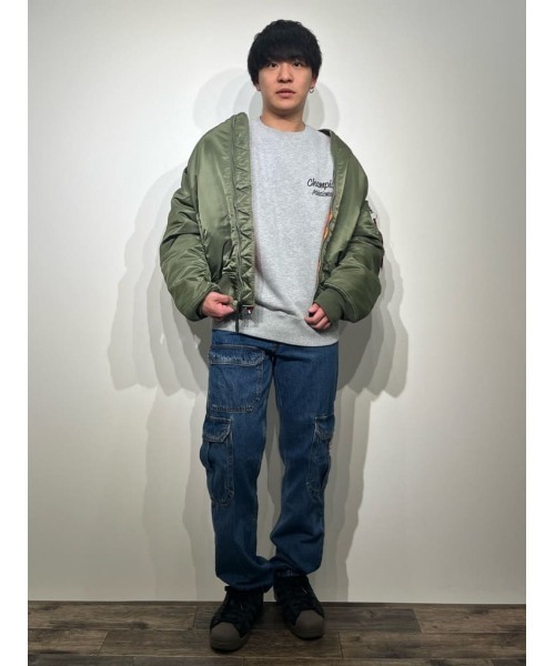 Champion】バックプリントクルー（スウェット）｜Champion