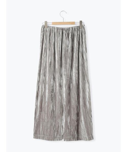 Samansa Mos2 blue（サマンサモスモスブルー）の「◎ベロアナロースカート（スカート・レディース・オレンジ/グレー/ブラック・F）」の12枚目の写真