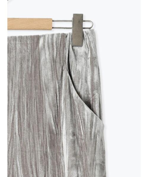 Samansa Mos2 blue（サマンサモスモスブルー）の「◎ベロアナロースカート（スカート・レディース・オレンジ/グレー/ブラック・F）」の10枚目の写真