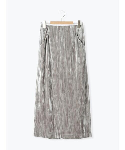 Samansa Mos2 blue（サマンサモスモスブルー）の「◎ベロアナロースカート（スカート・レディース・オレンジ/グレー/ブラック・F）」の6枚目の写真