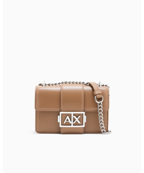 ARMANI EXCHANGE(アルマーニエクスチェンジ)の「【A|X アルマーニ エクスチェンジ】AXロゴ チェーンミニショルダーバック(ショルダーバッグ・レディース・ブラック/ガンメタ/バーガンディー/オフホワイト/ブラウン/ベージュ系/スモークピンク・FREE)」の3枚目の写真