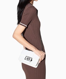 【A|X アルマーニ エクスチェンジ】AXロゴ チェーンミニショルダーバック