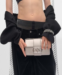 【A|X アルマーニ エクスチェンジ】AXロゴ チェーンミニショルダーバック