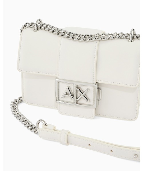 ARMANI EXCHANGE（アルマーニエクスチェンジ）の「【A|X アルマーニ エクスチェンジ】AXロゴ チェーンミニショルダーバック（ショルダーバッグ・レディース・ブラック/ガンメタ/バーガンディー/オフホワイト・FREE）」の9枚目の写真