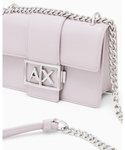 ARMANI EXCHANGE(アルマーニエクスチェンジ)の「【A|X アルマーニ エクスチェンジ】AXロゴ チェーンミニショルダーバック(ショルダーバッグ・レディース・ブラック/ガンメタ/バーガンディー/オフホワイト/ブラウン/ベージュ系/スモークピンク・FREE)」の11枚目の写真