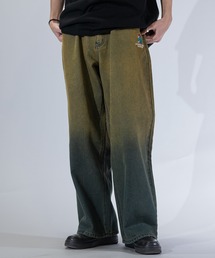 Red Cap Girl（レッドキャプガール）の「【3】〔RedCapGirl/レッドキャップガール〕JOHN'S CLOSET別注 バイオブラスト/オーバーダイ加工 バギーデニム（デニムパンツ）」