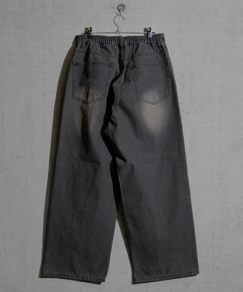 Red Cap Girl（レッドキャプガール）の「【3】〔RedCapGirl/レッドキャップガール〕JOHN'S CLOSET別注 バイオブラスト/オーバーダイ加工 バギーデニム（デニムパンツ・メンズ・ブラック/オリーブ/オリーブ系1/ピンク系その他/ブルー/ブラウン・SMALL/MEDIUM/LARGE）」の10枚目の写真