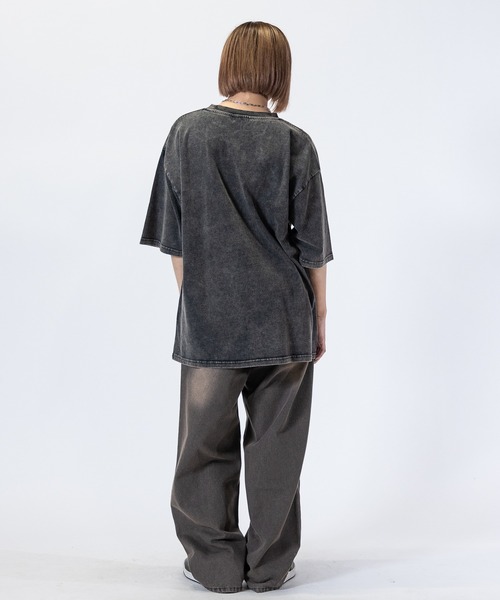 Red Cap Girl（レッドキャプガール）の「【3】〔RedCapGirl/レッドキャップガール〕JOHN'S CLOSET別注 バイオブラスト/オーバーダイ加工 バギーデニム（デニムパンツ・メンズ・ブラック/オリーブ/オリーブ系1/ピンク系その他/ブルー/ブラウン・SMALL/MEDIUM/LARGE）」の14枚目の写真