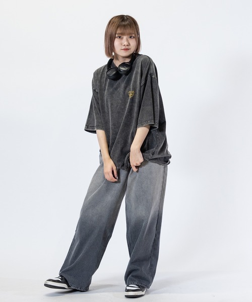 Red Cap Girl（レッドキャプガール）の「【3】〔RedCapGirl/レッドキャップガール〕JOHN'S CLOSET別注 バイオブラスト/オーバーダイ加工 バギーデニム（デニムパンツ・メンズ・ブラック/オリーブ/オリーブ系1/ピンク系その他/ブルー/ブラウン・SMALL/MEDIUM/LARGE）」の19枚目の写真