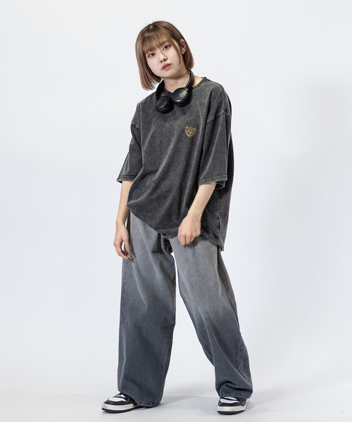 Red Cap Girl（レッドキャプガール）の「【3】〔RedCapGirl/レッドキャップガール〕JOHN'S CLOSET別注 バイオブラスト/オーバーダイ加工 バギーデニム（デニムパンツ・メンズ・ブラック/オリーブ/オリーブ系1/ピンク系その他/ブルー/ブラウン・SMALL/MEDIUM/LARGE）」の20枚目の写真