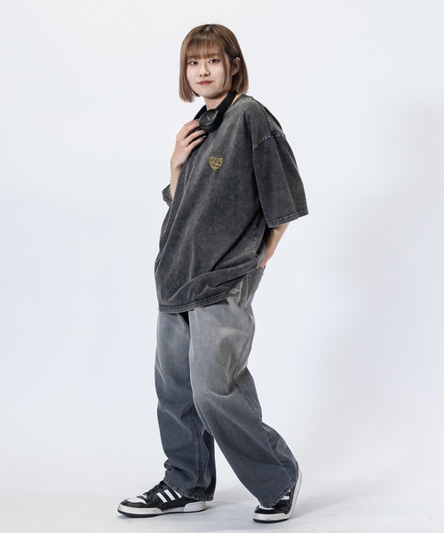 Red Cap Girl（レッドキャプガール）の「【3】〔RedCapGirl/レッドキャップガール〕JOHN'S CLOSET別注 バイオブラスト/オーバーダイ加工 バギーデニム（デニムパンツ・メンズ・ブラック/オリーブ/オリーブ系1/ピンク系その他/ブルー/ブラウン・SMALL/MEDIUM/LARGE）」の21枚目の写真