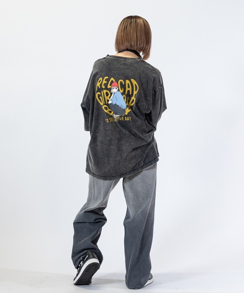 Red Cap Girl（レッドキャプガール）の「【3】〔RedCapGirl/レッドキャップガール〕JOHN'S CLOSET別注 バイオブラスト/オーバーダイ加工 バギーデニム（デニムパンツ・メンズ・ブラック/オリーブ/オリーブ系1/ピンク系その他/ブルー/ブラウン・SMALL/MEDIUM/LARGE）」の22枚目の写真