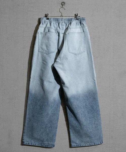 Red Cap Girl（レッドキャプガール）の「【3】〔RedCapGirl/レッドキャップガール〕JOHN'S CLOSET別注 バイオブラスト/オーバーダイ加工 バギーデニム（デニムパンツ・メンズ・ブラック/オリーブ/オリーブ系1/ピンク系その他/ブルー/ブラウン・SMALL/MEDIUM/LARGE）」の16枚目の写真