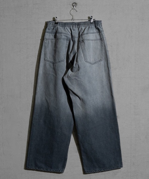 Red Cap Girl（レッドキャプガール）の「【3】〔RedCapGirl/レッドキャップガール〕JOHN'S CLOSET別注 バイオブラスト/オーバーダイ加工 バギーデニム（デニムパンツ・メンズ・ブラック/オリーブ/オリーブ系1/ピンク系その他/ブルー/ブラウン・SMALL/MEDIUM/LARGE）」の8枚目の写真