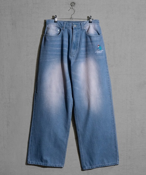 Red Cap Girl（レッドキャプガール）の「【3】〔RedCapGirl/レッドキャップガール〕JOHN'S CLOSET別注 バイオブラスト/オーバーダイ加工 バギーデニム（デニムパンツ・メンズ・ブラック/オリーブ/オリーブ系1/ピンク系その他/ブルー/ブラウン・SMALL/MEDIUM/LARGE）」の17枚目の写真