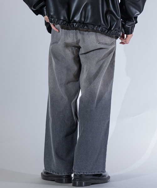 Red Cap Girl（レッドキャプガール）の「【3】〔RedCapGirl/レッドキャップガール〕JOHN'S CLOSET別注 バイオブラスト/オーバーダイ加工 バギーデニム（デニムパンツ・メンズ・ブラック/オリーブ/オリーブ系1/ピンク系その他/ブルー/ブラウン・SMALL/MEDIUM/LARGE）」の22枚目の写真