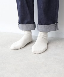 WHITE MAILS（ホワイトメイルズ）の「PAPER WIDE RIB CREW SOCKS / 和紙混ワイドリブクルーソックス（ソックス/靴下）」