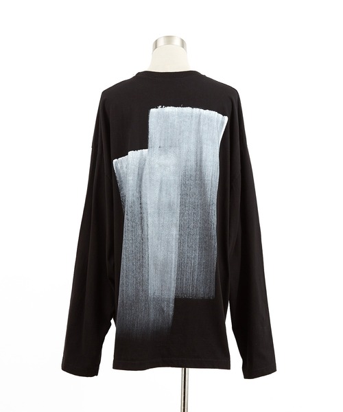 a.p.o.v.（エーピーオービー）の「a.p.o.v. モノクロアートペイントオーバーサイズカットソー（Tシャツ/カットソー・メンズ・ホワイト/ブラック・ONESIZE）」の10枚目の写真