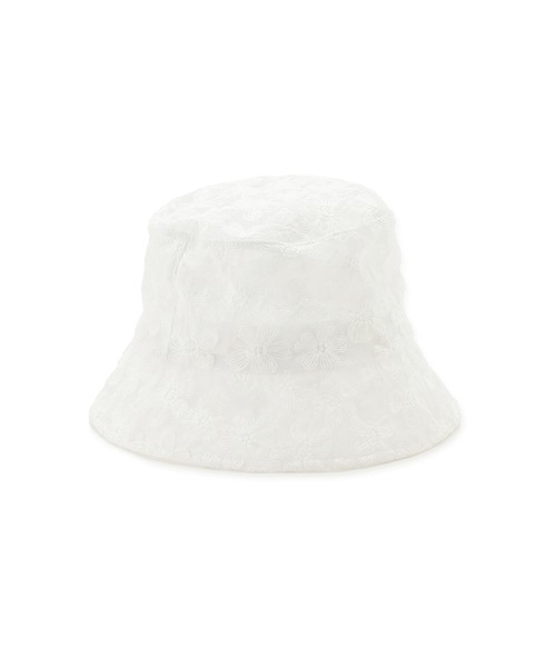 Mila Owen（ミラオーウェン）の「フラワーレースバケットハット（ハット・レディース・ブラック/ホワイト・FREE）」の3枚目の写真