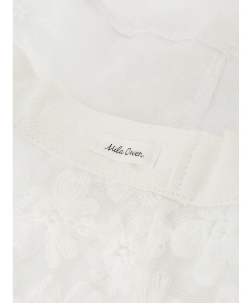 Mila Owen（ミラオーウェン）の「フラワーレースバケットハット（ハット・レディース・ブラック/ホワイト・FREE）」の7枚目の写真