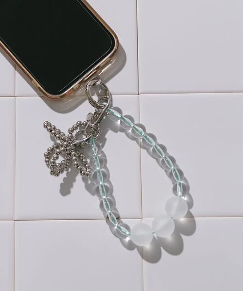 SMELLY(スメリー)の「クリアボールキーチェーン(スマホケース/カバー・レディース・ミント/ピンク・-)」の1枚目の写真